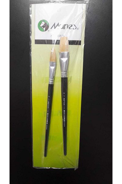 Maries Brush Set Usable for Oil Paint and Acrylic Agings - 18 and 24 Pieces