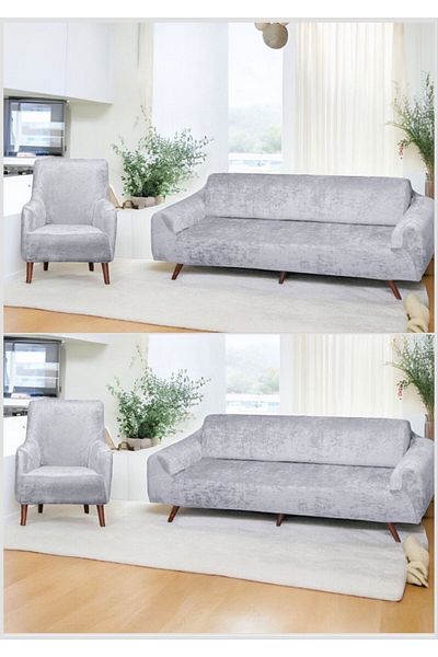 BTF HOME Soft Washable Lint-Repellent Elastic Velvet Sofa Cover Sofa Cover Set 4" Set