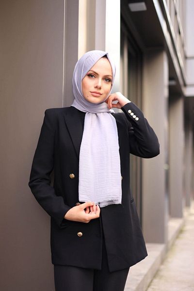 Hürremist Cotton Jazz Shawl Silver