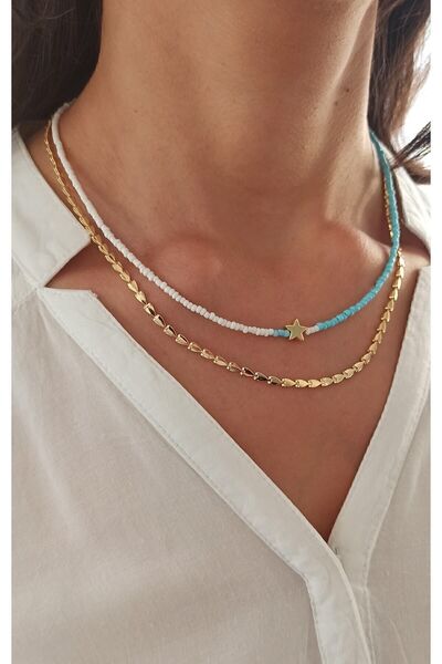 MagicStone Turquoise Summer Ikili Kombin Kolye