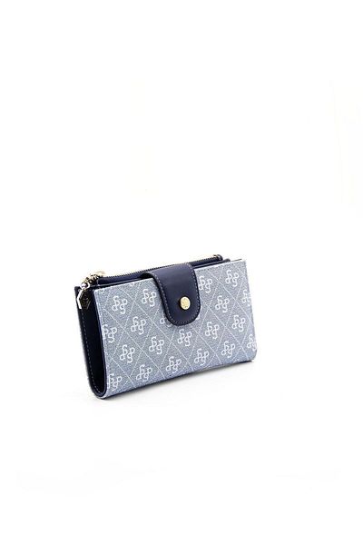 Silver Polo Suport pentru carduri portofel pentru femei Laci Nv1140 Blue
