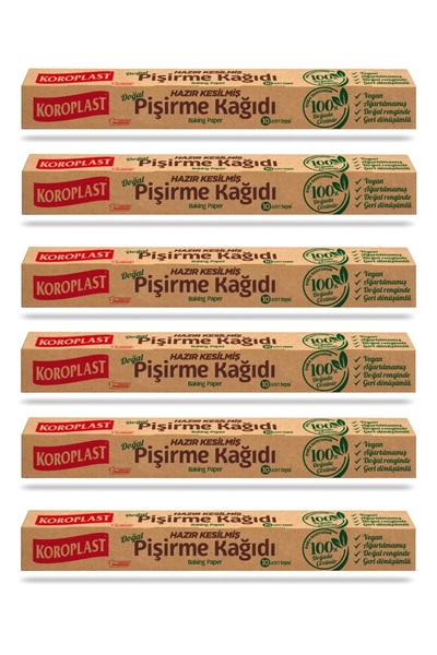 Koroplast 60 Natural Baking Papers - 42X37 cm Ready Cut