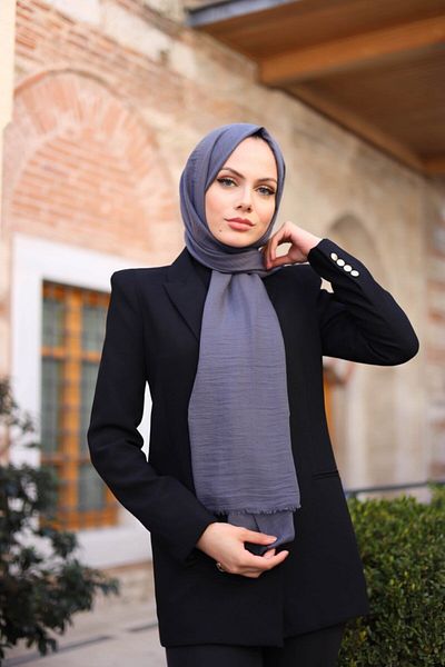 Hürremist Cotton Jazz Shawl Smoked