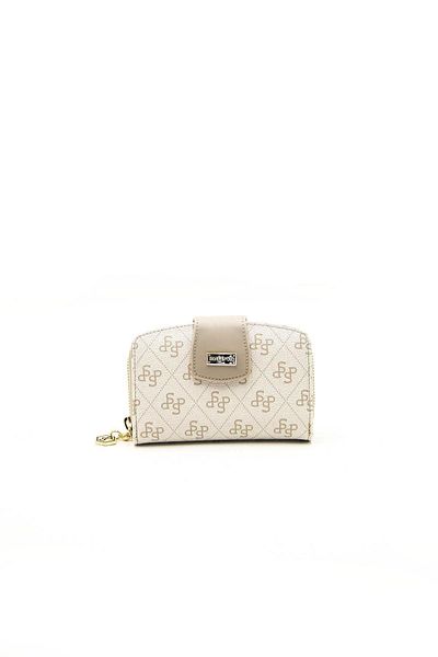 Silver Polo Kum Nv874 Beige Women's Wallet Card Holder
