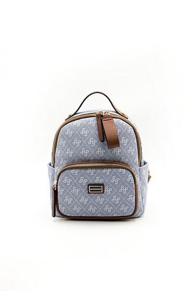 Silver Polo Tan Blue - Women's Backpack Nv1130