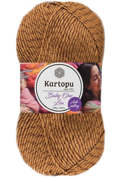 Kartopu Baby One Lux Glitter Μωρό Μαλλί Καφέ K846