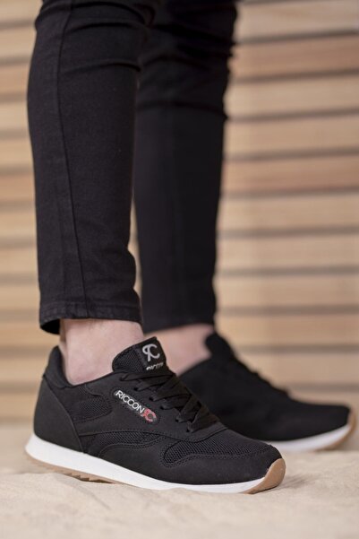 Riccon Černé a bílé krepové unisex tenisky00121057