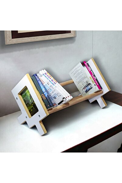 Genel Markalar Masaüstü Kitaplık Ahşap Kitap Rafı Organizer Düzenleyici MDF K...
