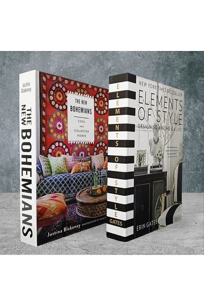 BayCazip Decorative Book Look Box Set of 2 Decorative Book Looking Box