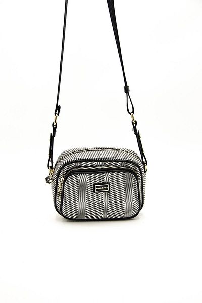 Silver Polo Negru Alb - Negru Nv1111 Geantă Crossbody pentru femei