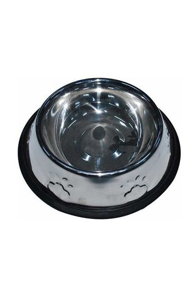 Flip 2 Pieces Steel Metal Cat Dog Food and Water Bowl 18 cm 2 Pieces