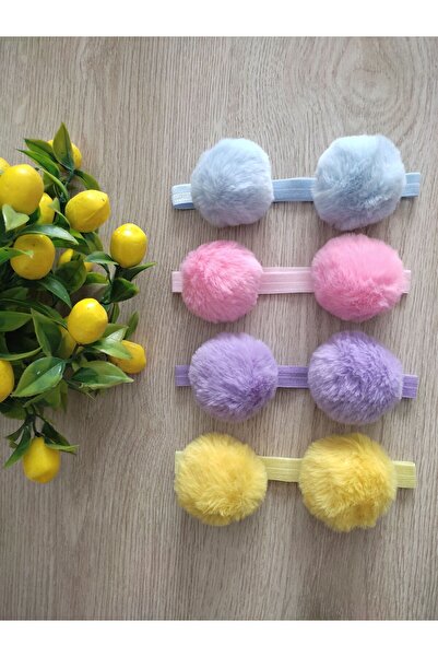 damlakidsmoda Ponponlu bandana set kız çocuk bebek bandana