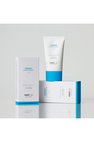 FASCY Sun Cream Spf 50, Anti-Wrinkle and Moisturizing Korean Brand