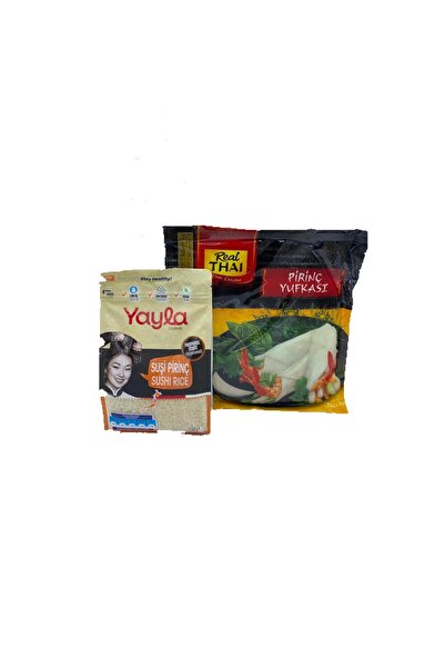 Real Thai Pirinç Yufkası Rice Paper 100 G. + Sushi Pirinci 500 G.