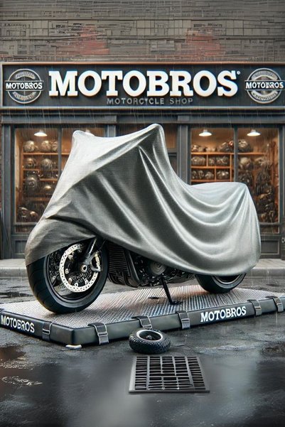Motobros 3 Tekerlı 1 Koltuklu 1 Kısılık Elektrıklı Motor Branda Örtu Yırtılmaz
