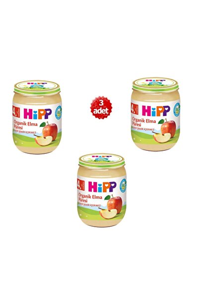 Hipp Organik X 3 Adet Elma Püresi 125gr