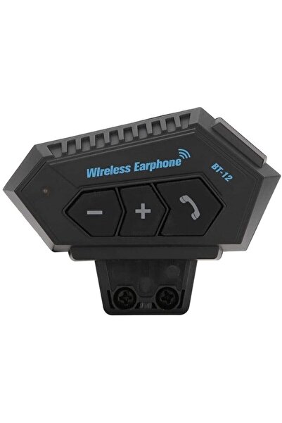 BT12 Motosiklet Bluetooth V4.2 Intercom Interkom Dinleme Ve Konuşma Özellikli Su Geçirmez