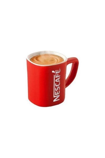 Nescafe كوب أبيض أحمر