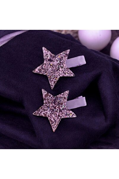 damlakidsmoda Kız çocuk bebek klips toka baby star toka lila renk