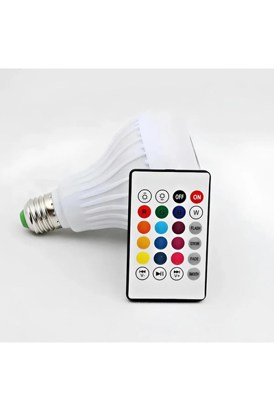 TECHNOMEN Akıllı Ev Çözümü: Bluetooth Hoparlörlü RGB LED Ampül Lamba