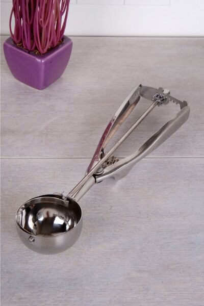 healthy village since 1991 Paslanmaz Pratik Dondurma Kaşığı Kepçesi & Kurabiye Kalıbı Kaşığı & Şık Tasarım