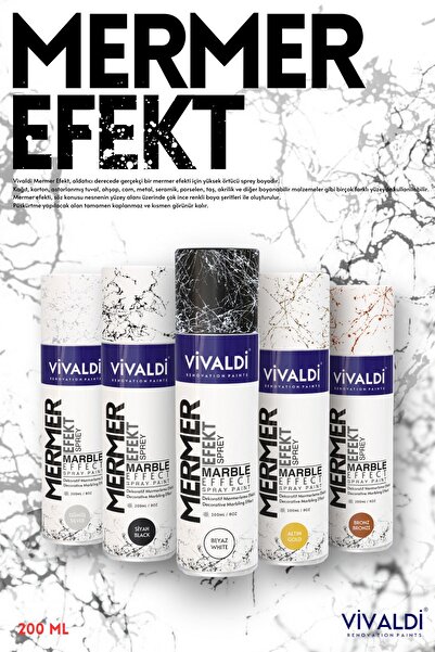 Vivaldi Mermer Efekt Sprey Boya 200ml
