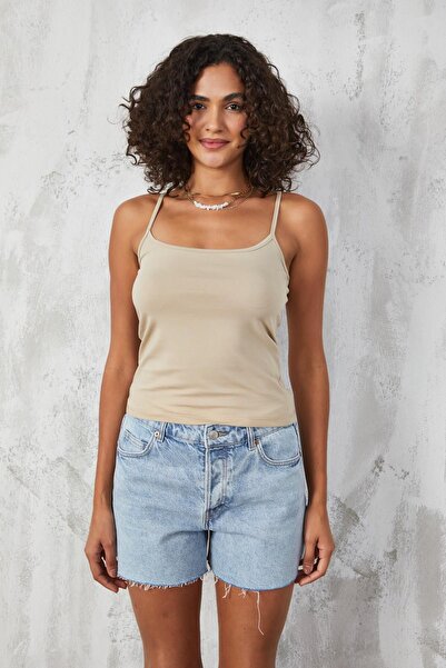 minaaise Бавовняні базові майки - тонкі бретельки, модель 27274