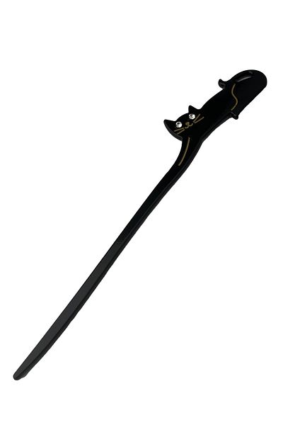 Modex 17cm Lying Cat Figured Stick Hair Bun Clip