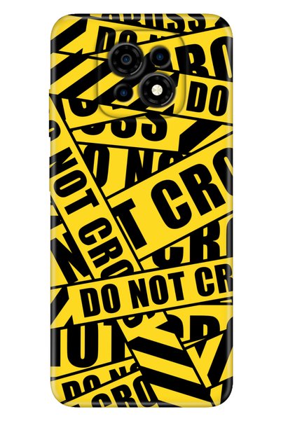 Cekuonline حافظة هاتف متوافقة مع Casper Via M30 ViaM30 مطبوعة Cross Police
