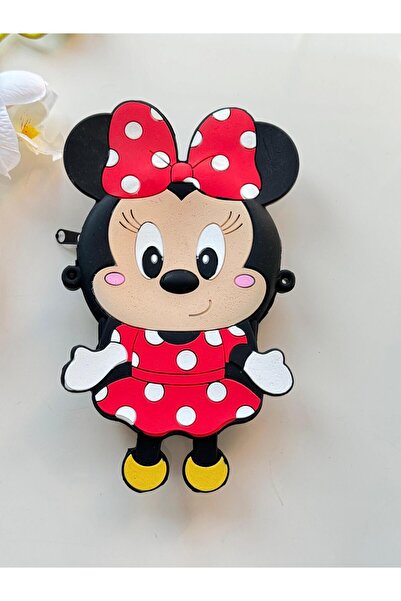 Eliya Clips Mickey Kız Çocuk Siyah Silikon Çanta Cüzdan Elcsiyah1miki