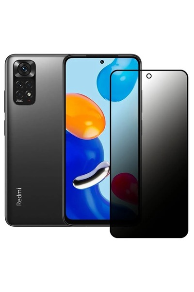 ZETT Xiaomi Redmi Note 11 - Uyumlu Privacy HAYALET - Temperli Cam Ekran Koruy...