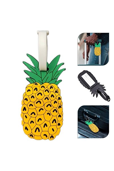 Boldy Etichetă pentru valiză cu ananas - Etichetă pentru bagaj - Etichetă Ç g...