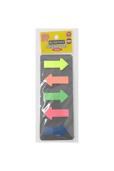 Rubenis Adhesive Note Paper Set 5 Pieces Mixed Color Rps-6