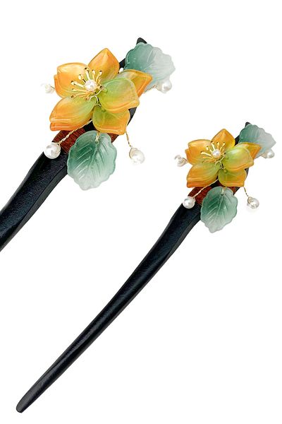 Modex 18cm Flower Patterned Pearl Stick Hair Clip