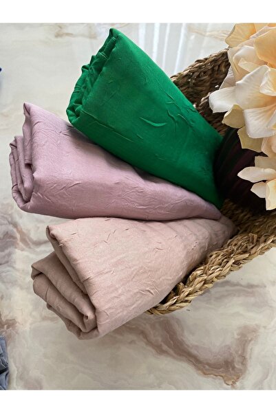 Mode Scarf Tesettür Bambu Kraş 3'lü Şal Seti (pudra-benetton-vizon)