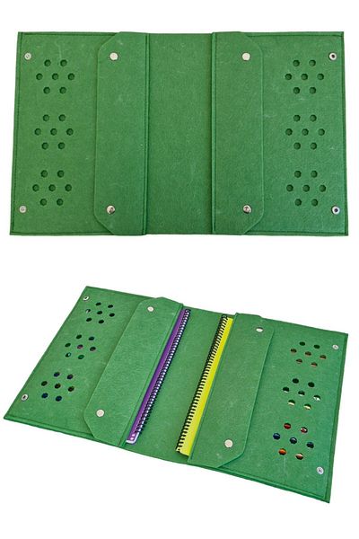 Next Craft 10 Colored Picture Bag - Tablet Notebook with Pen Holder Paint Supplies Activity Bag