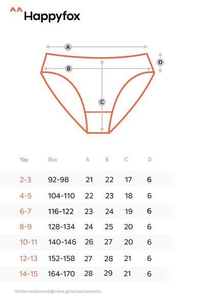 Happy Fox Βαμβακερά εσώρουχα για νεαρά κορίτσια σετ 5 συσκευασιών Lycra Printed Cat