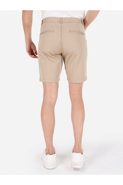 Colin's Regular Fit Medium Waist Lace-Up Brown Men's Shorts