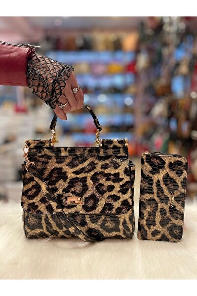 Pandora Bags مجموعة حقيبة ومحفظة كلاسيكية متوسطة الحجم