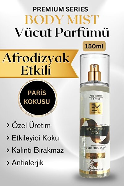 EM AMANOS BEAUTY Body Mist Vücut Parfümü - Premium Seri Paris Kokusu Afrodizy...