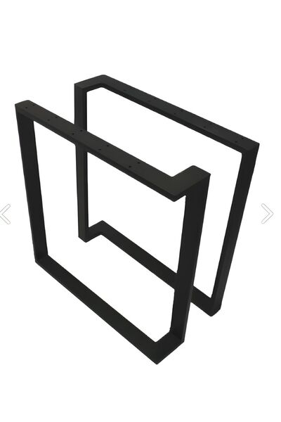 izelbox Metal Bank-sehpa-orta Sehpa Ayağı 2 Adet Ayak 42 Cm Mobilya Ayağı