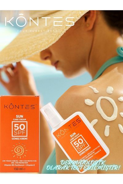 Kontes SUN CREAM / SUN CARE CREAM / VERY HIGH PROTECTION UVA / UVB SPF 50