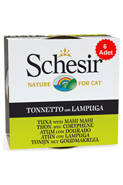 Schesir Cat Jelly Ton Balıklı ve Lambukalı Jöle İçerisinde Kedi Konservesi 85...