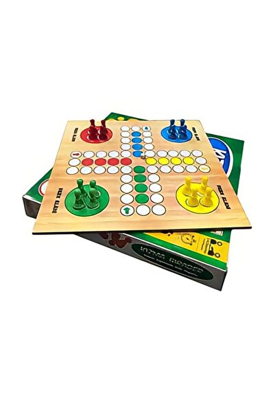 Bigibu Ahşap Kızma Birader Kutu Oyunu Ludo Kızma Birader