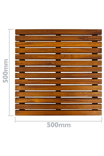 keskinhome Ahşap Banyo Paspası 50*50cm