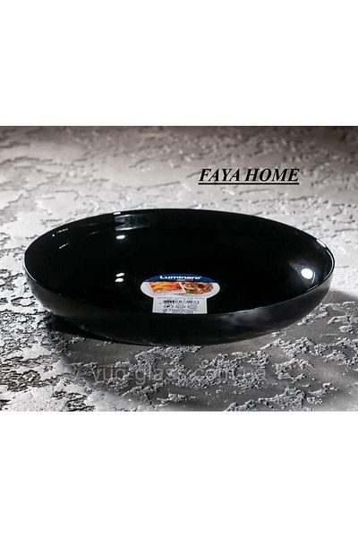 Luminarc Faya Home Asiette Mezze Black Serving Plate 21 Cm - 2 Pieces
