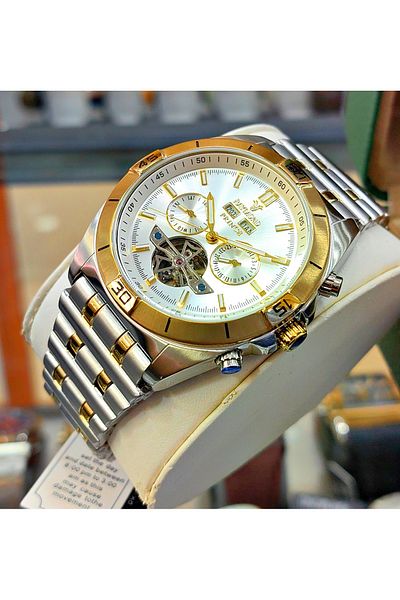 Raymond Men's Steel Automatic Wristwatch