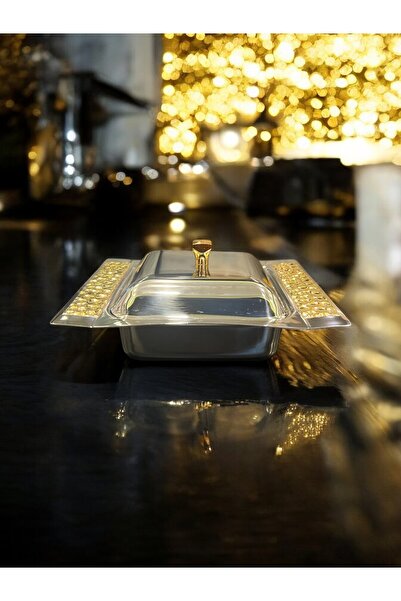 Tiamo Petek Paslanmaz Çelik Şekerlik Gold