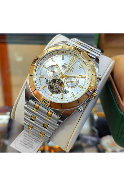 Raymond Men's Steel Automatic Wristwatch