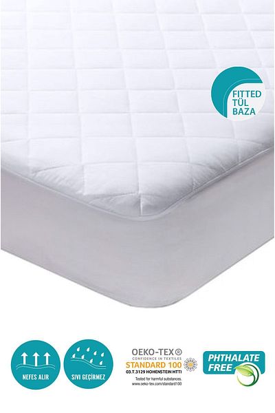 CARETEX Quilted Fitted Water Liquid Proof Mattress Protector Mattress Protector
